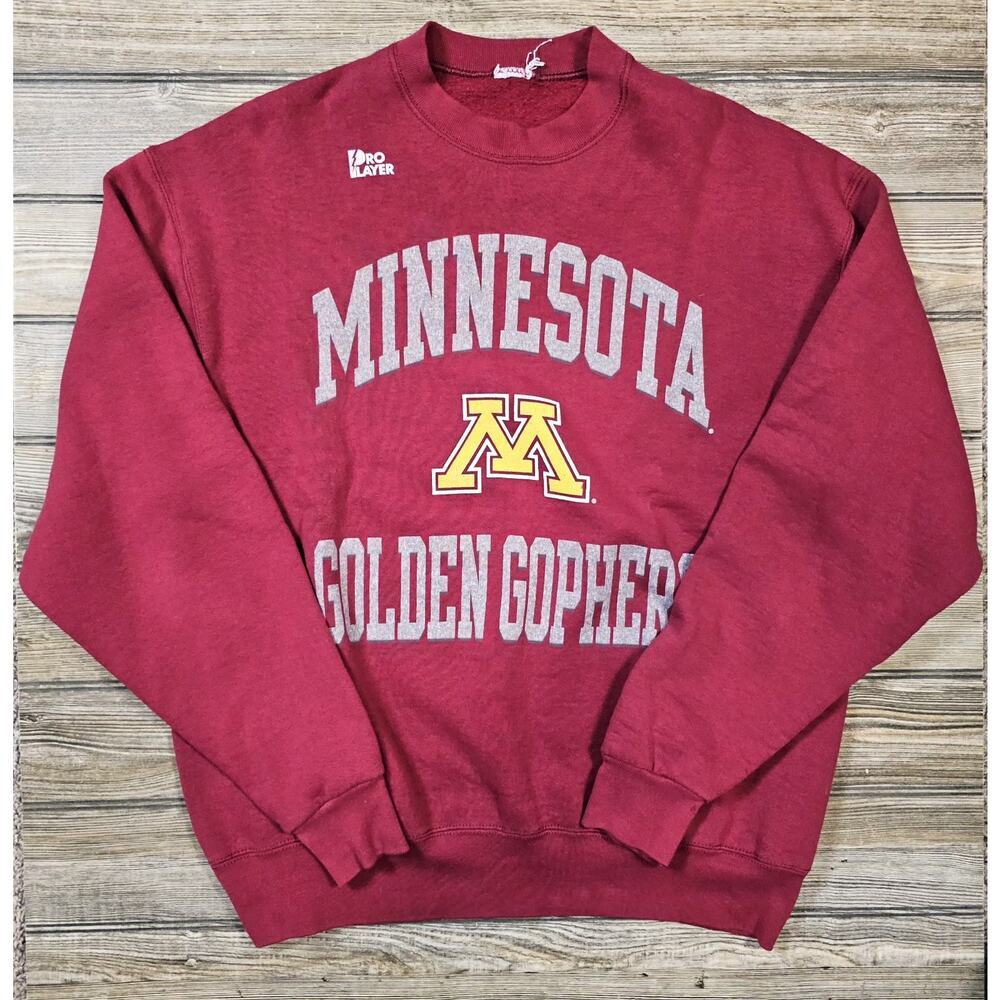 Vintage Minnesota Golden Gophers Sweatshirt Mens XL Pro Player Crewneck 90's EUC